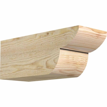 Ekena Millwork Crestline Rough Sawn Rafter Tail, Douglas Fir, 6"W x 6"H x 16"L RFT06X06X16CRE00RDF